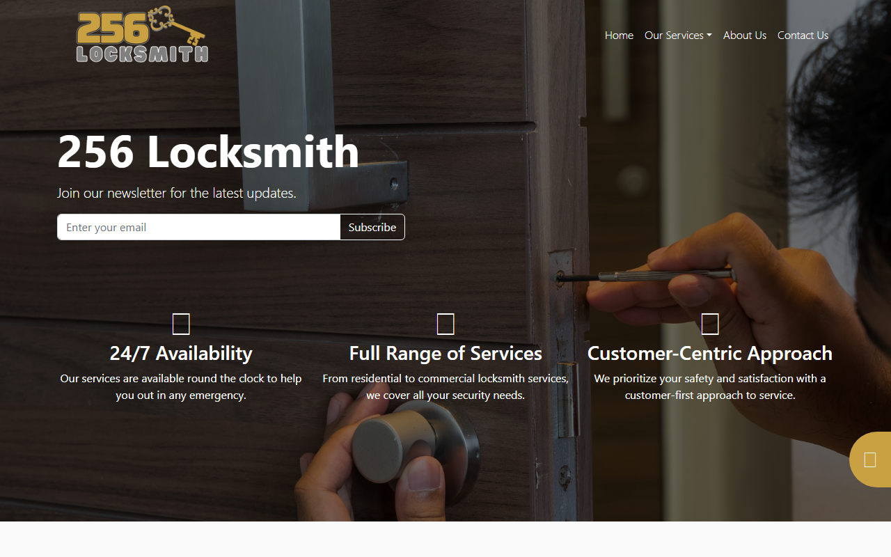 256locksmith.com screenshot