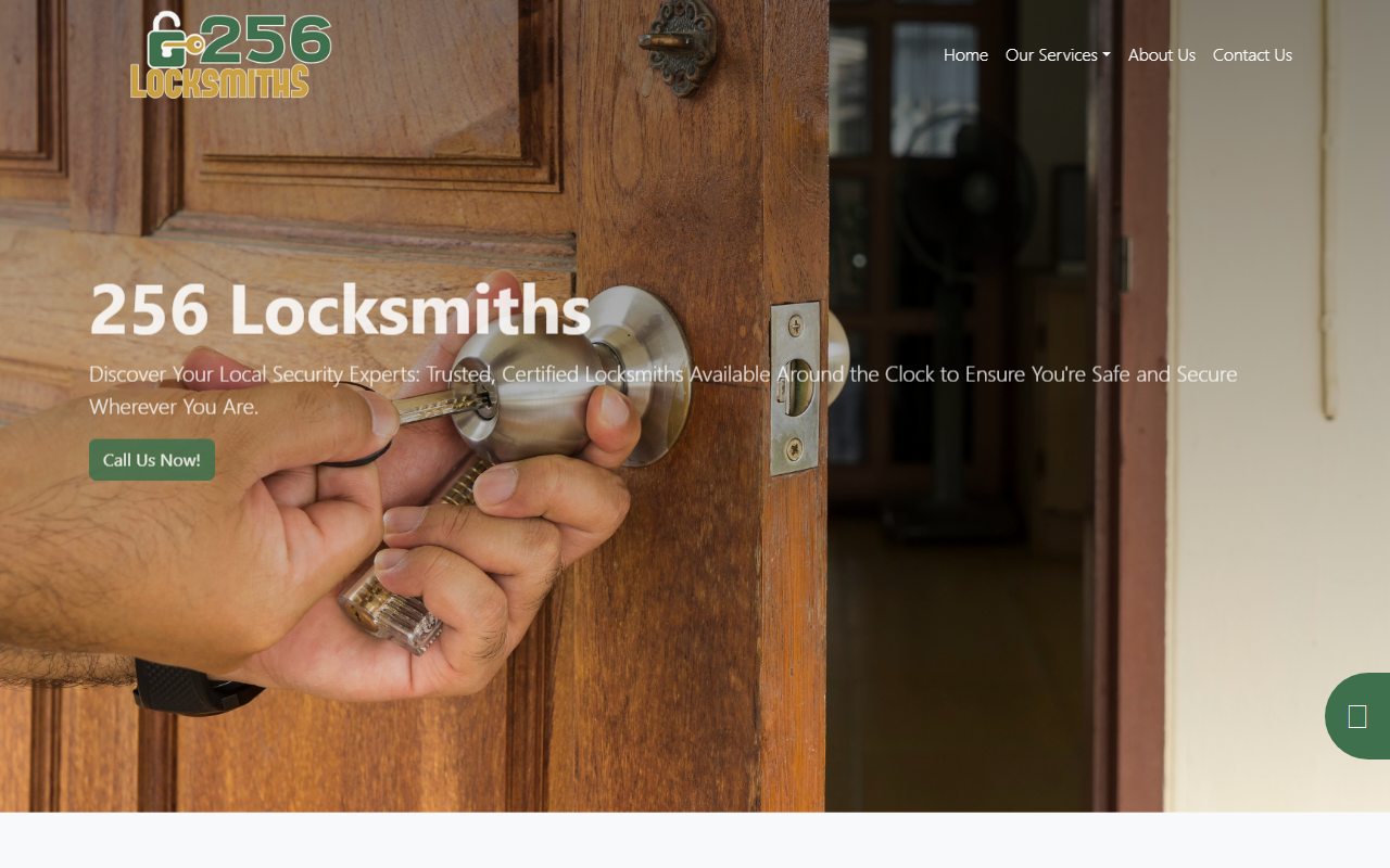 256locksmiths.com screenshot