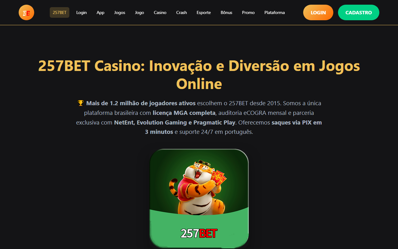 257betbrasil.com screenshot