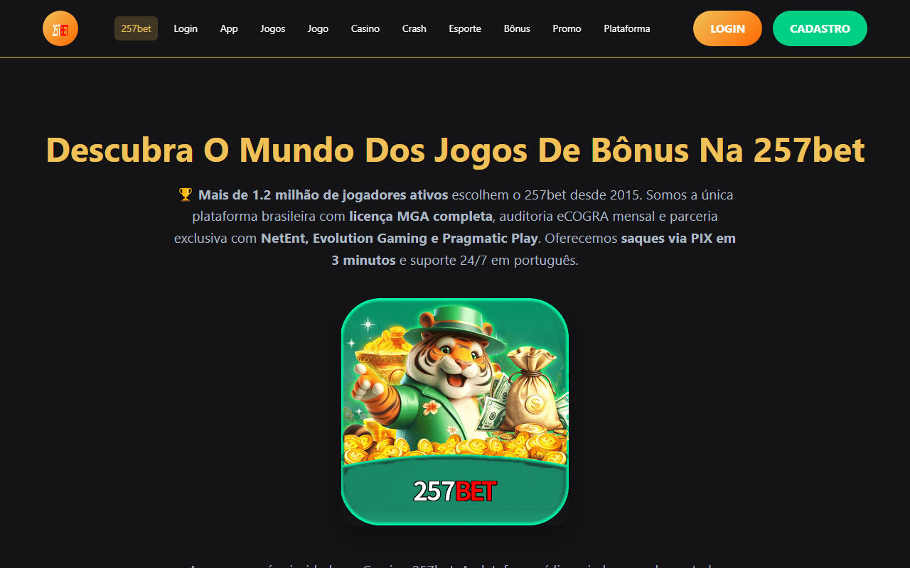 257betplataforma.com screenshot