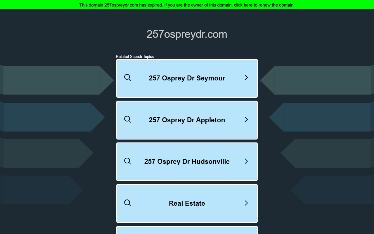 257ospreydr.com screenshot