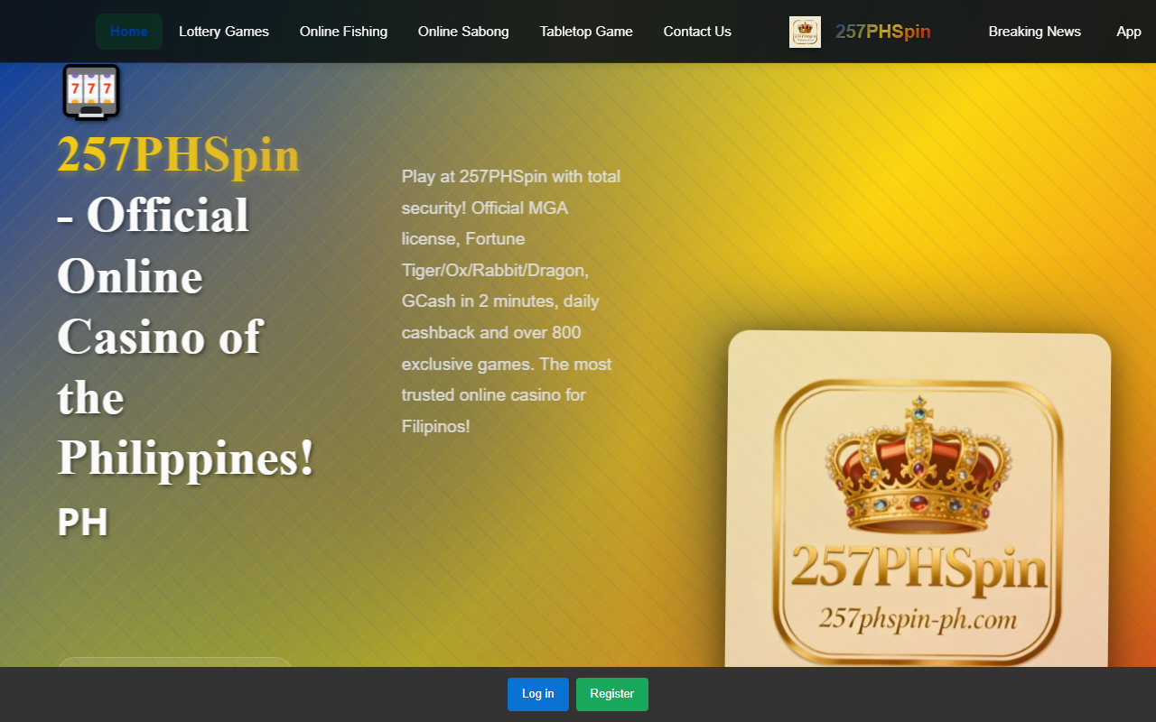 257phspin-ph.com screenshot