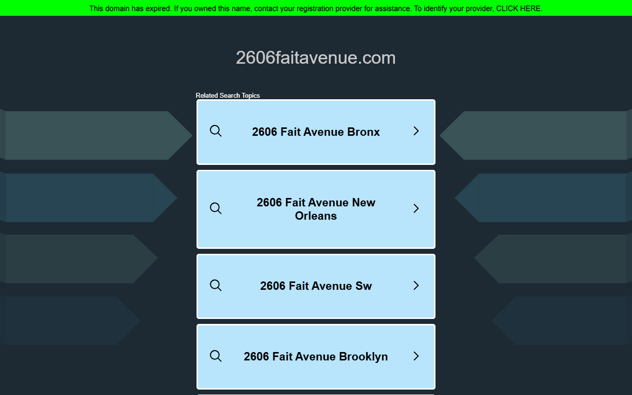 2606faitavenue.com screenshot