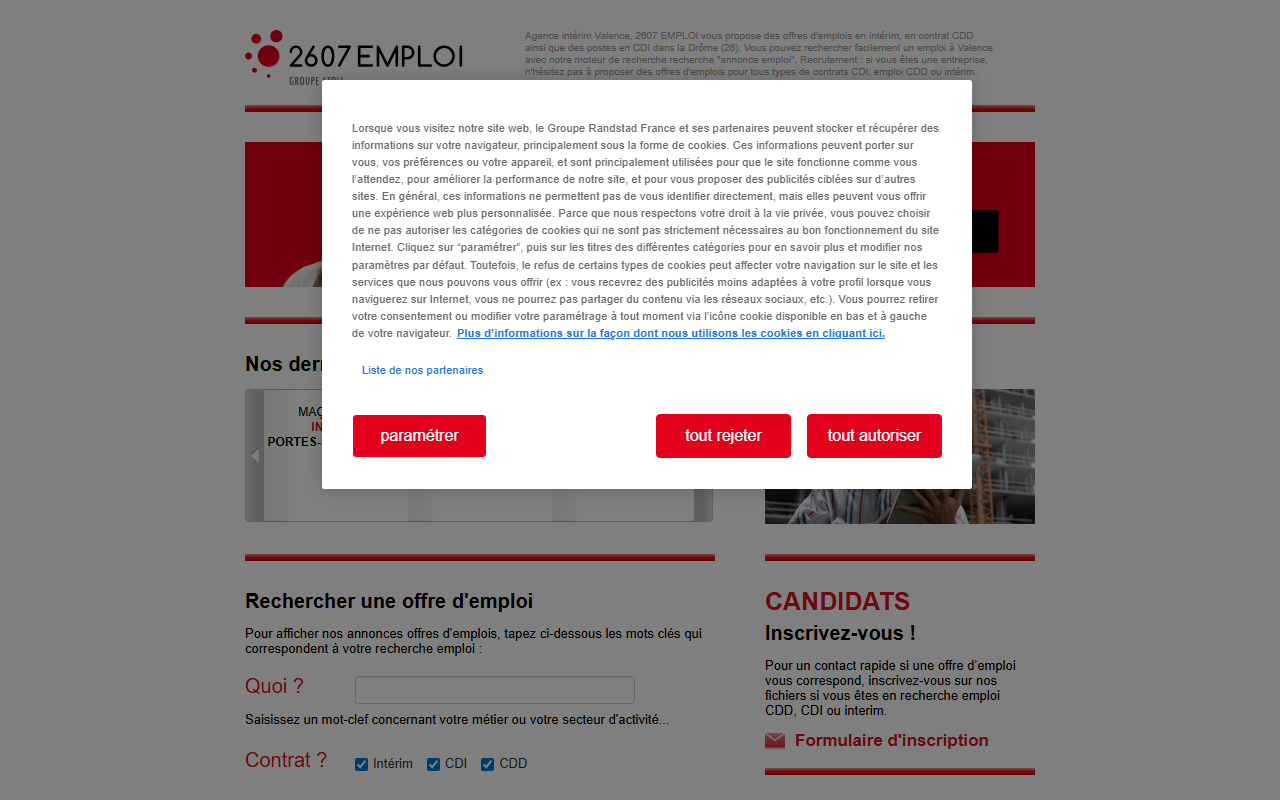 2607emploi.com screenshot