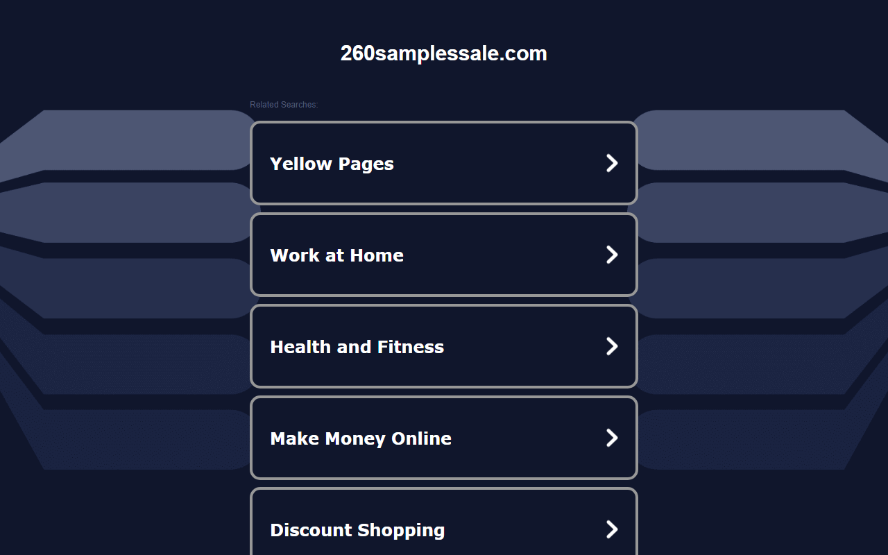 260samplessale.com screenshot