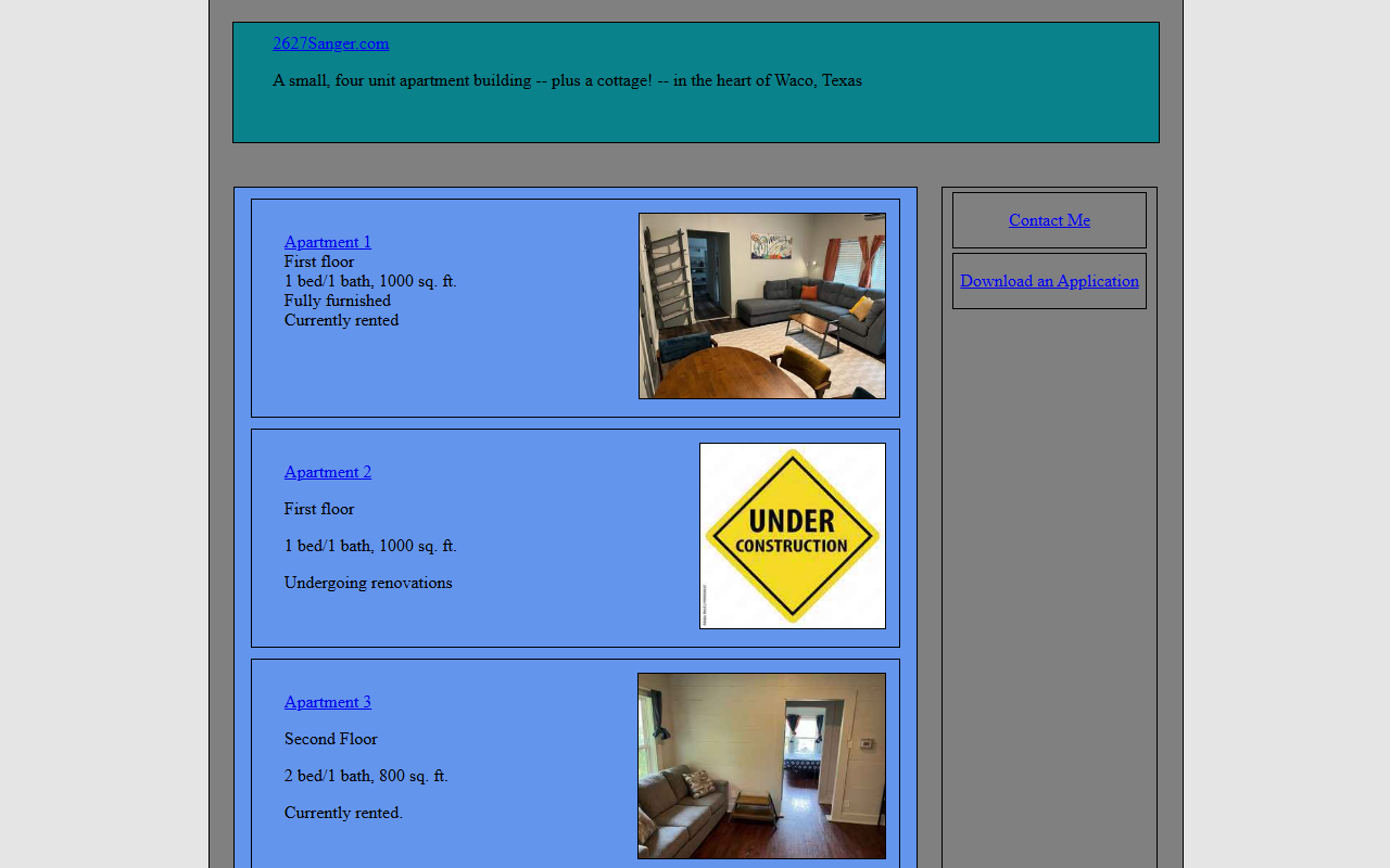 2627sanger.com screenshot
