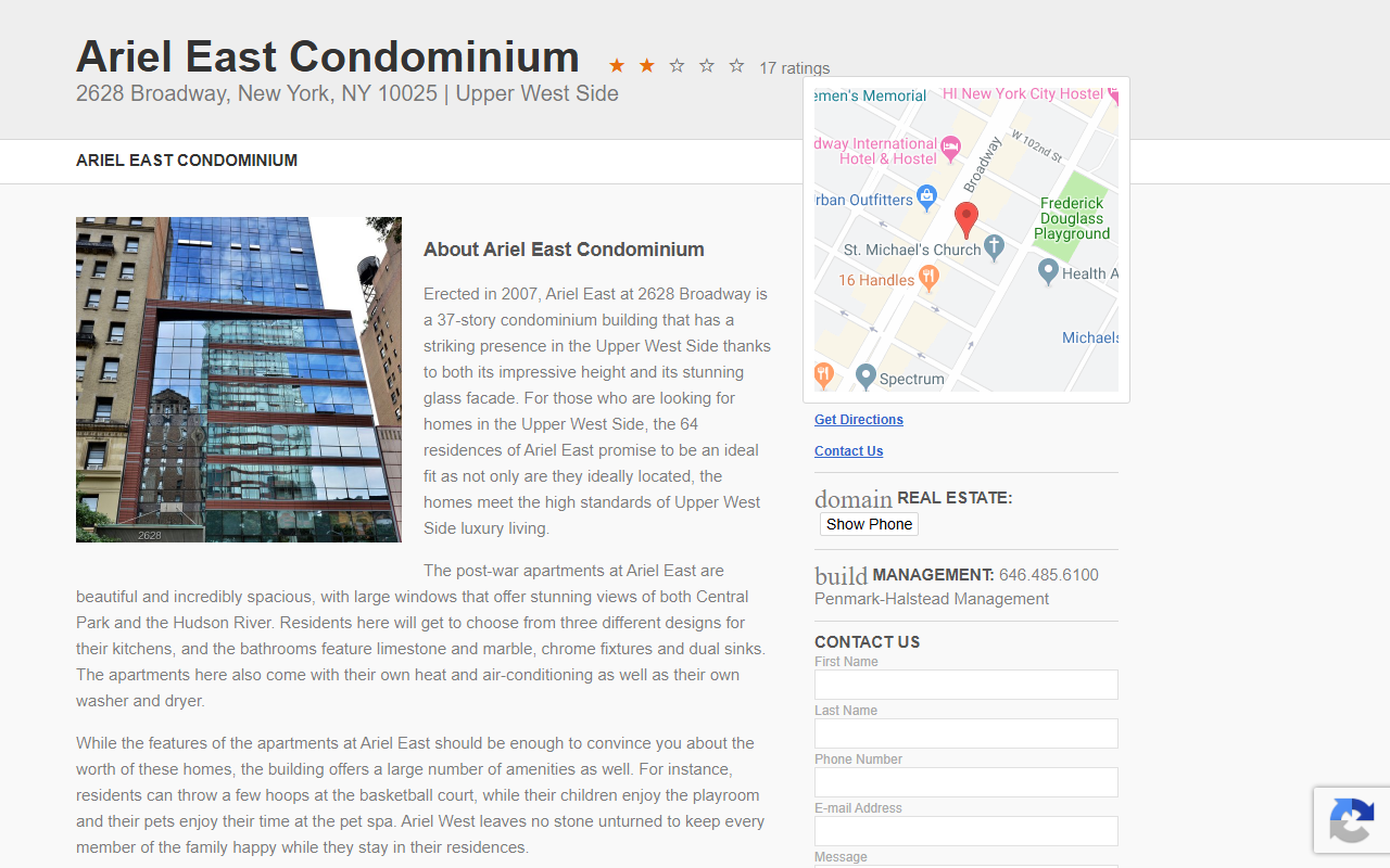 2628broadway.com screenshot