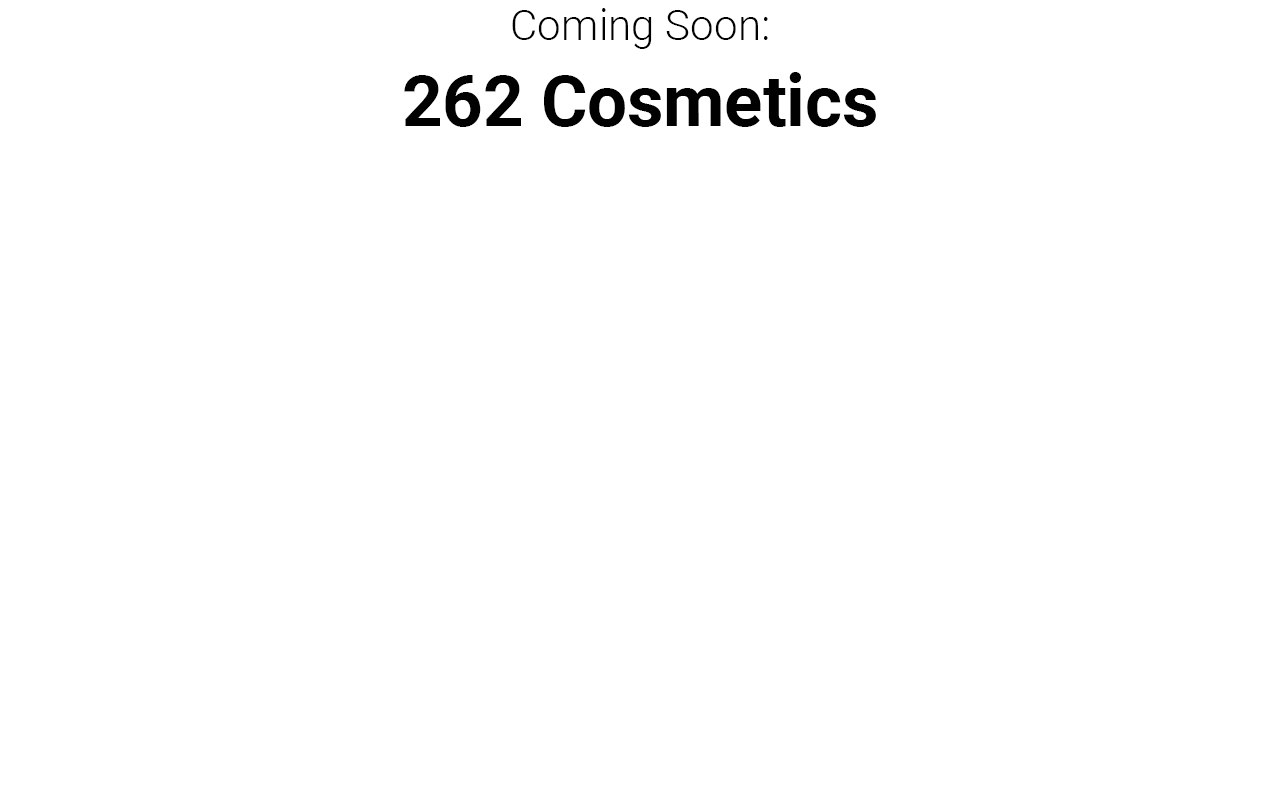 262cosmetics.com screenshot