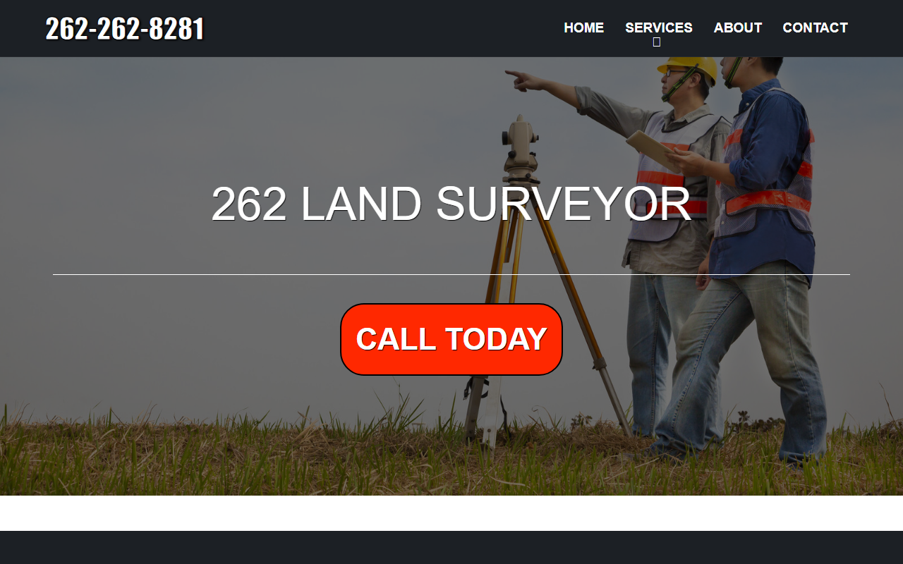 262landsurveyor.com screenshot