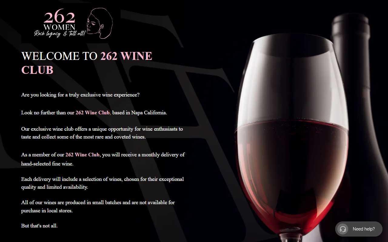 262wineclub.com screenshot