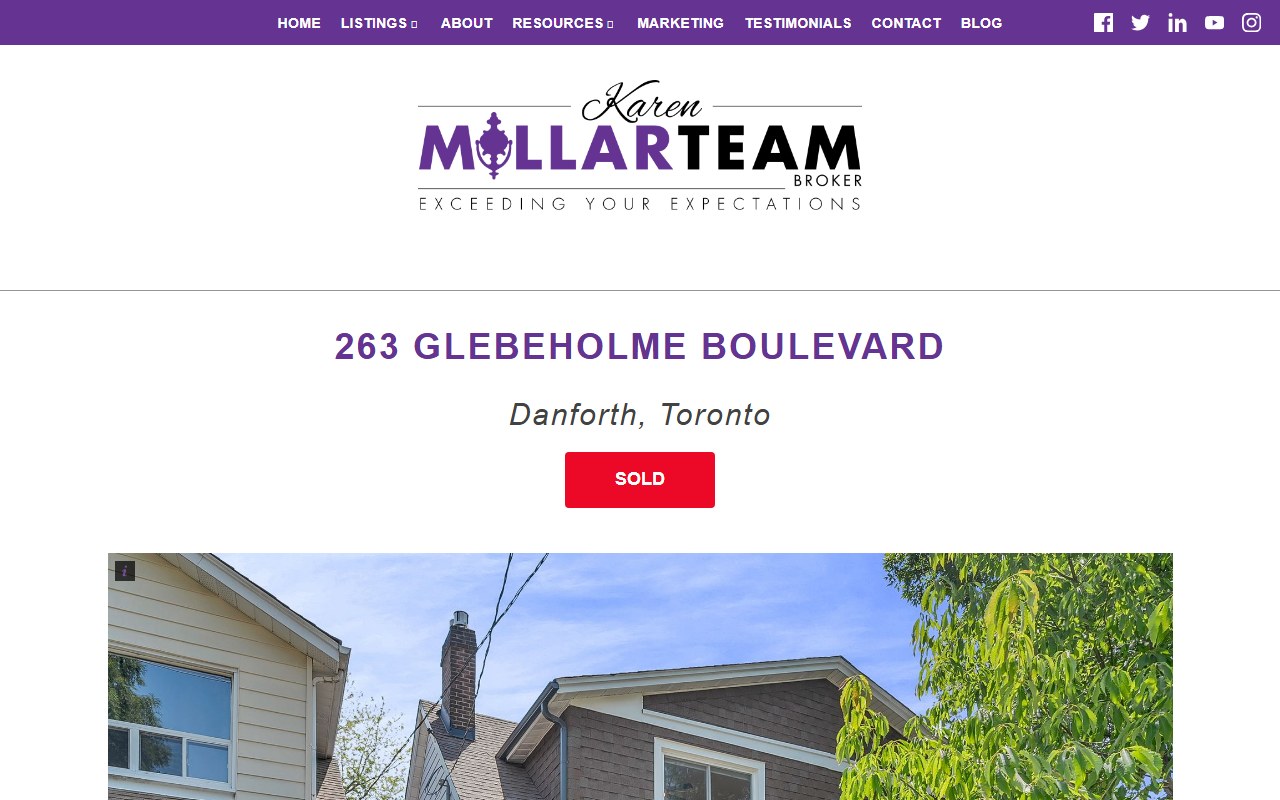 263glebeholme.com screenshot