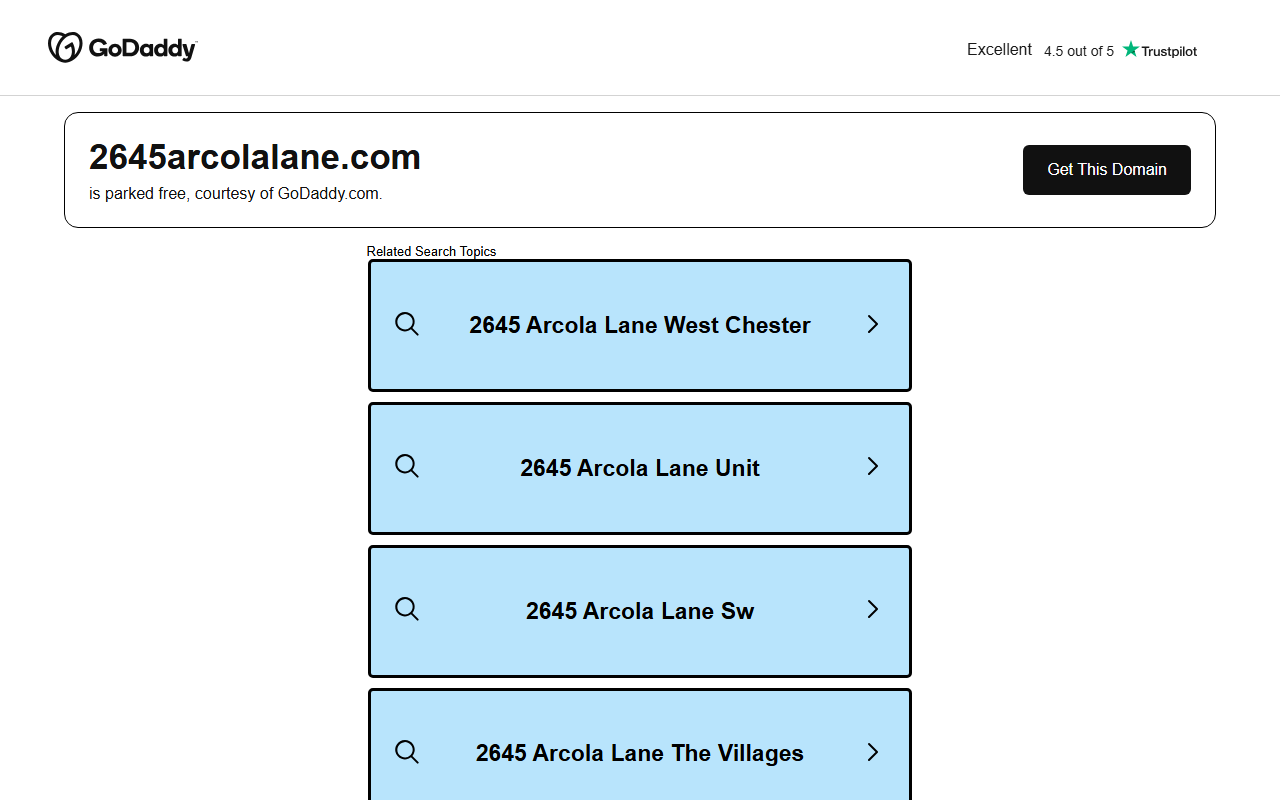 2645arcolalane.com screenshot