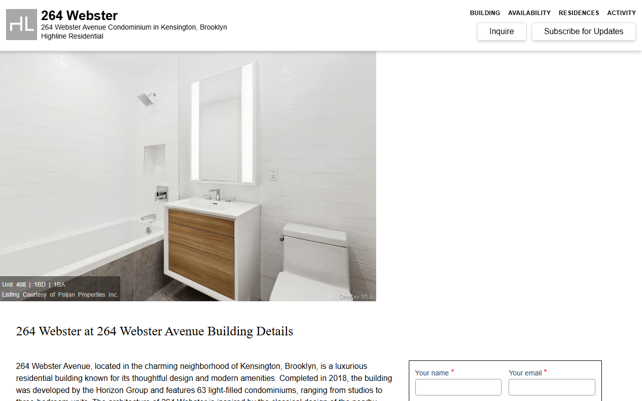 264webster.com screenshot