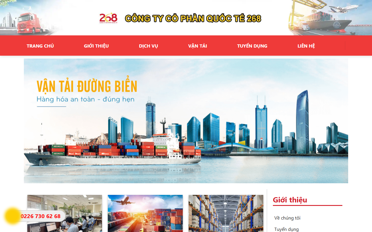 268logistics.com screenshot