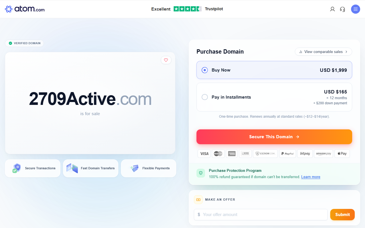 2709active.com screenshot