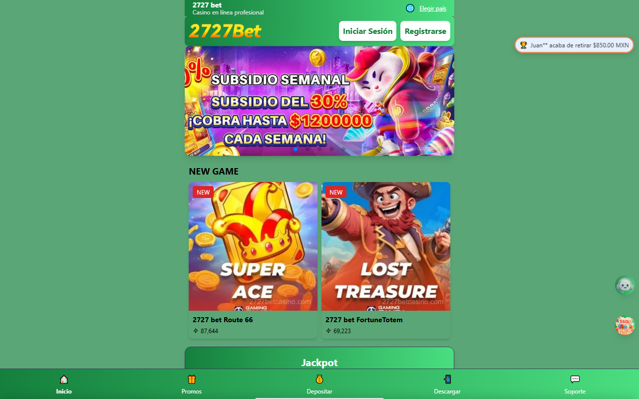 2727betcasino.com screenshot
