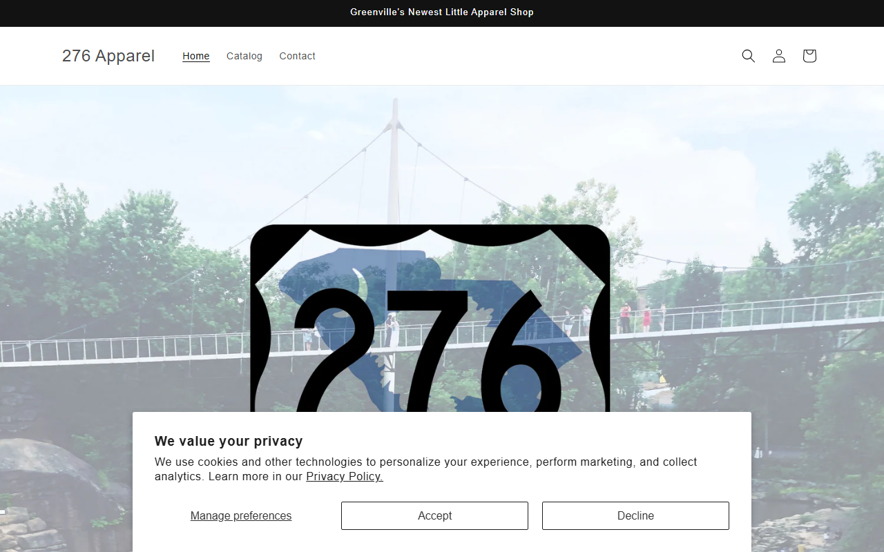 276apparel.com screenshot