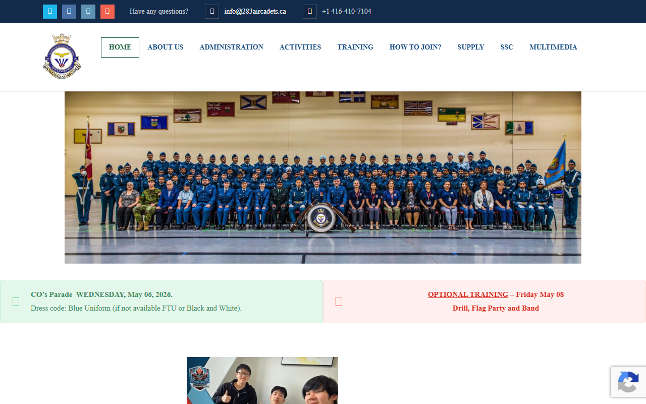283aircadets.com screenshot