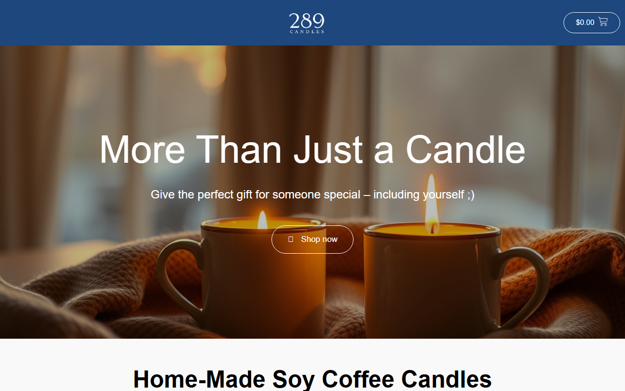 289candles.com screenshot