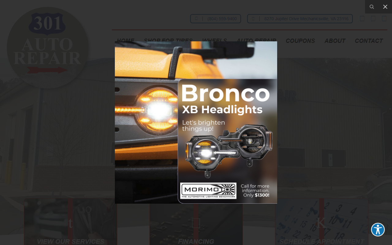 301autorepair.com screenshot