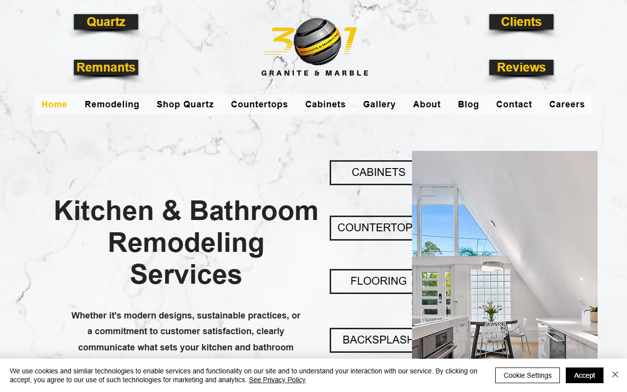301granite.com screenshot