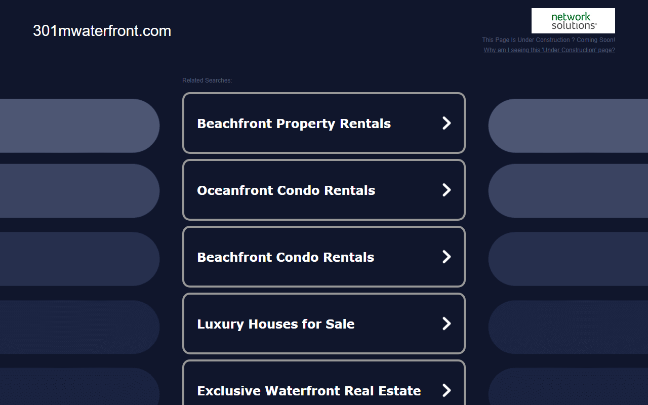 301mwaterfront.com screenshot