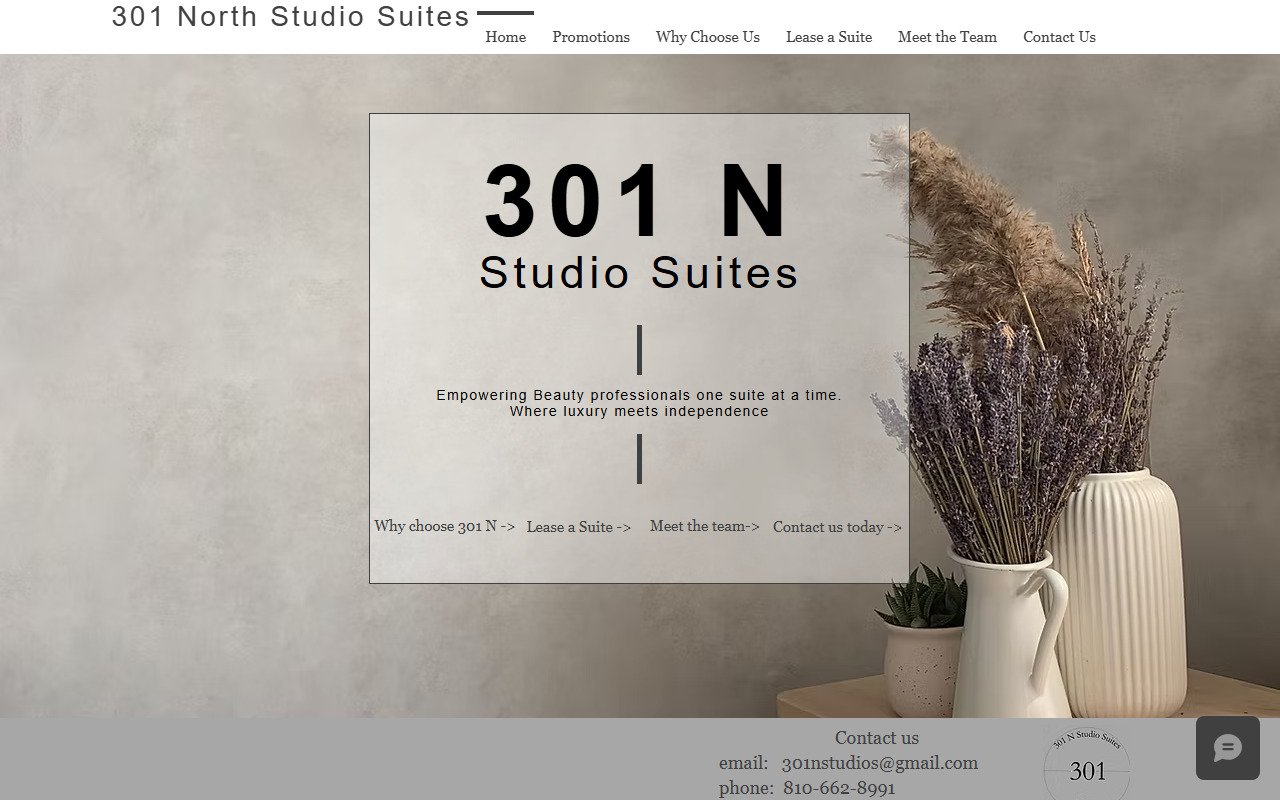 301nstudiosuite.com screenshot