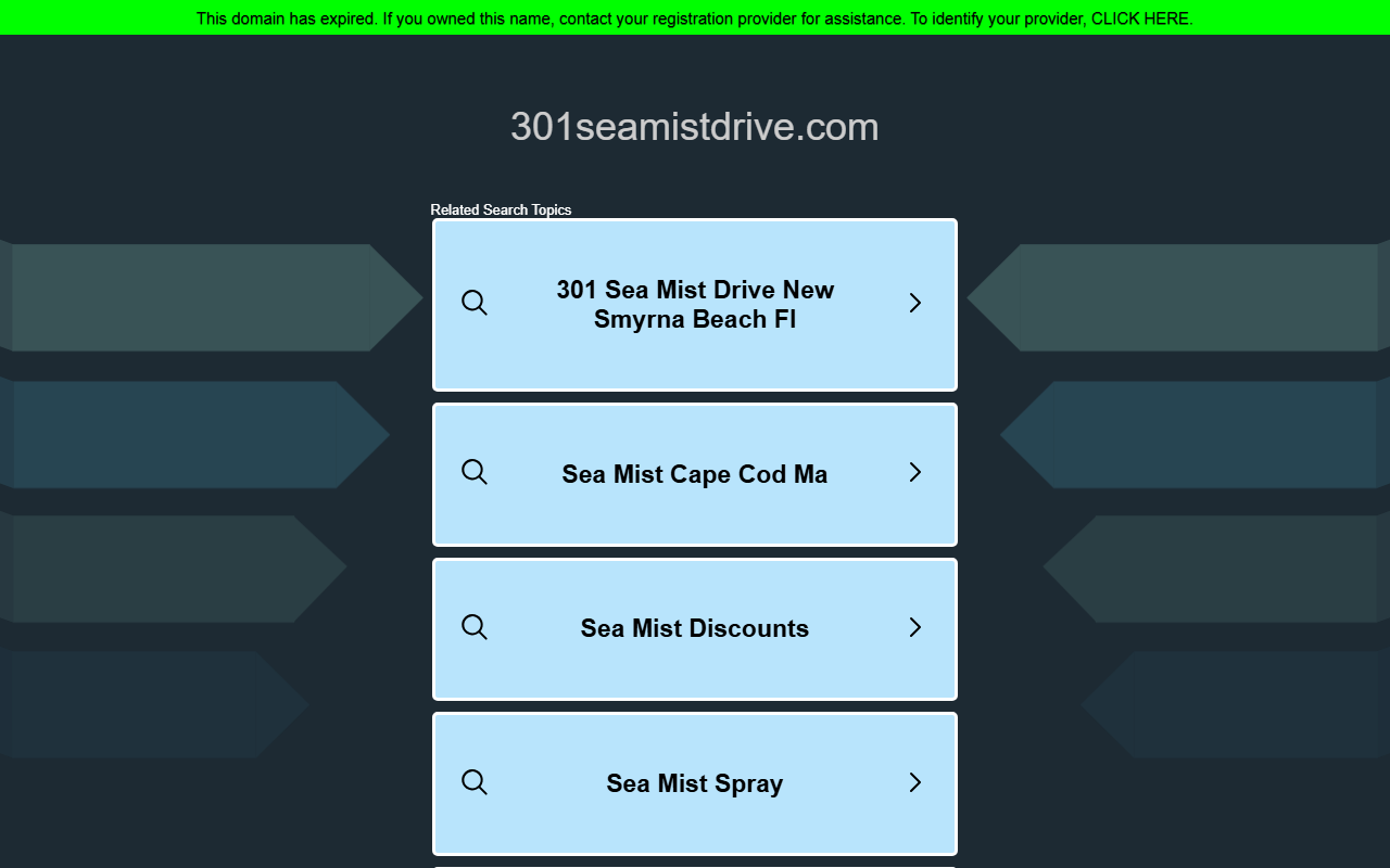 301seamistdrive.com screenshot