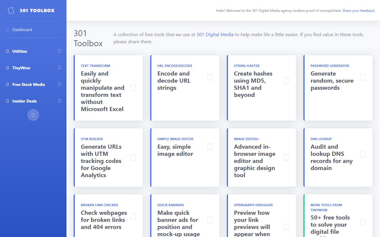 301toolbox.com screenshot