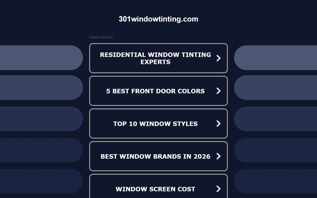 301windowtinting.com screenshot