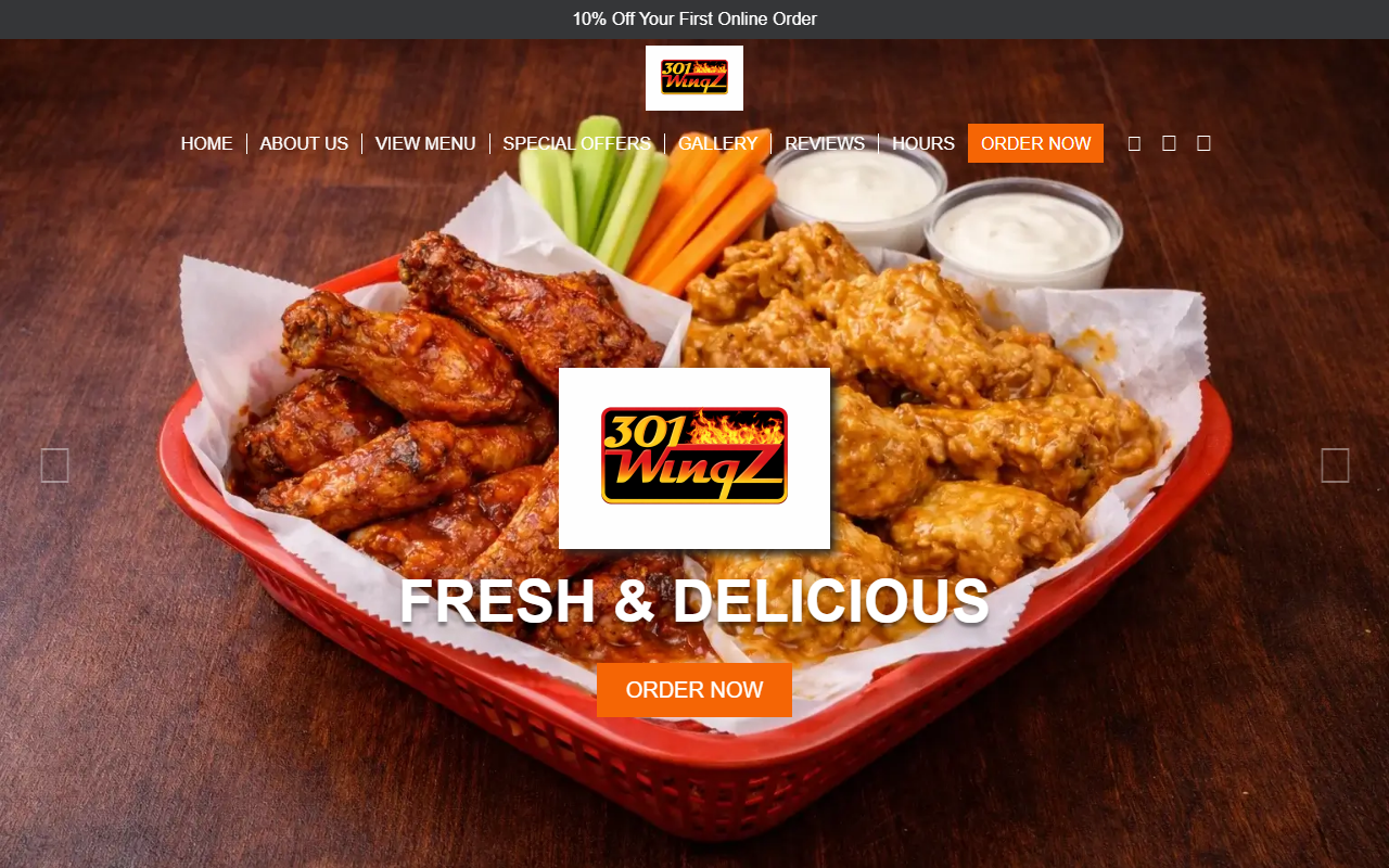 301wingztogo.com screenshot