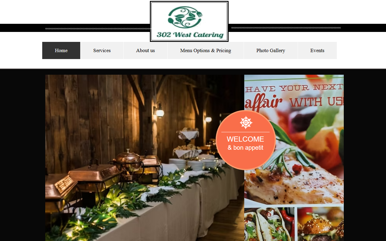 302catering.com screenshot