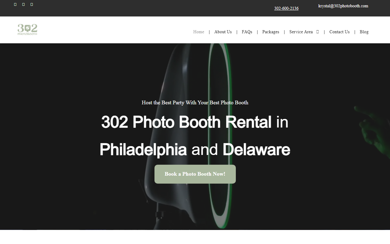 302photobooth.com screenshot