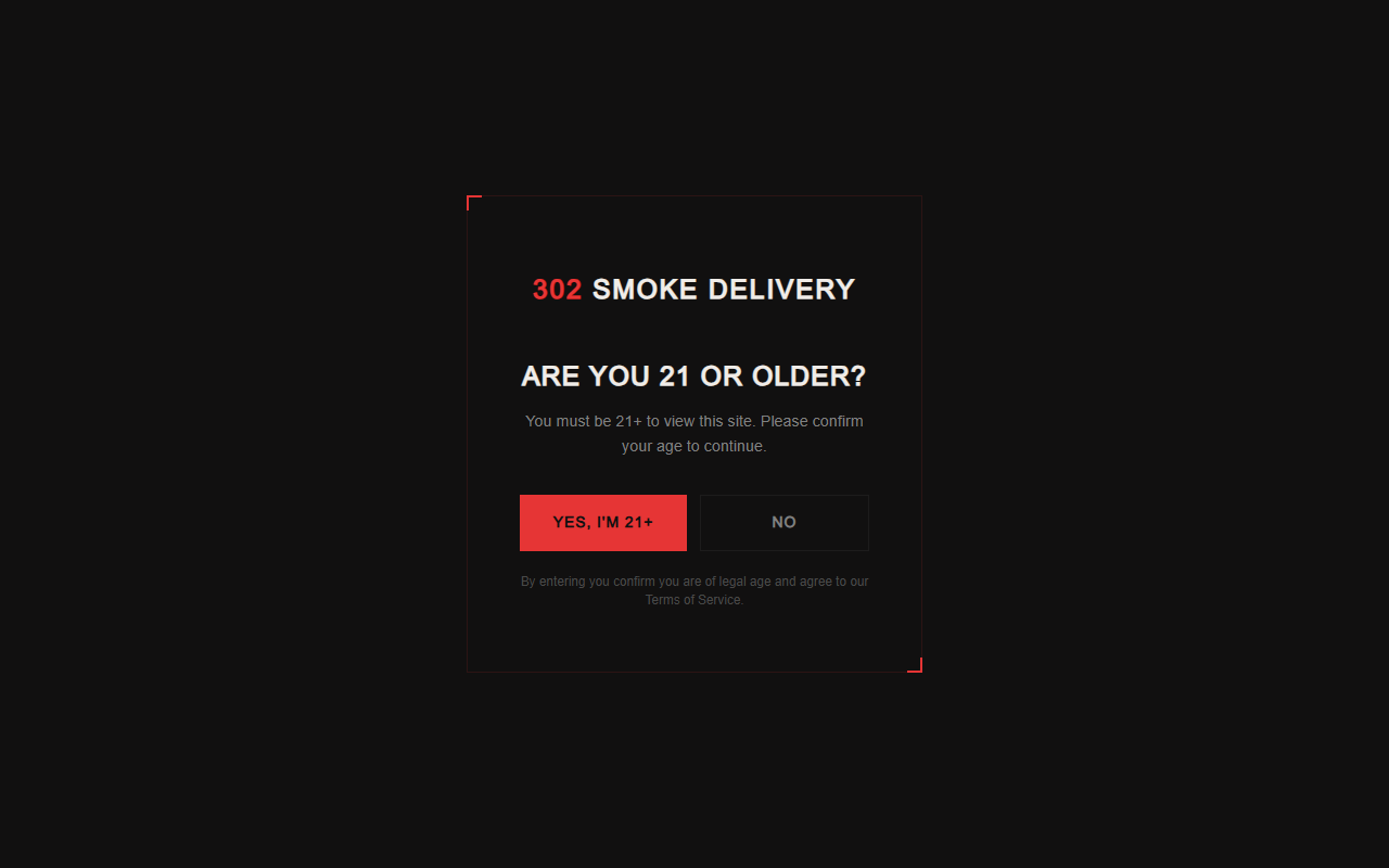 302smokedelivery.com screenshot