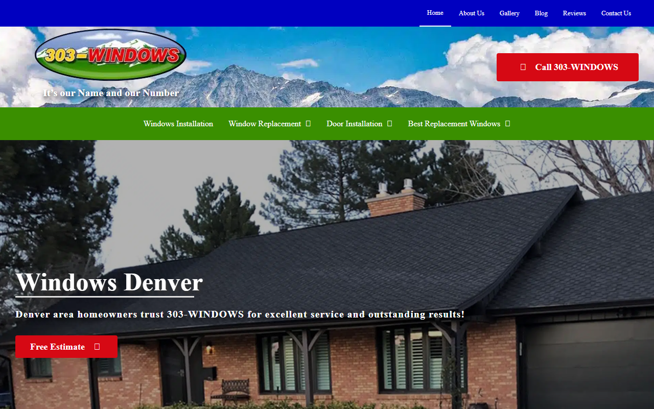 303-windows.com screenshot