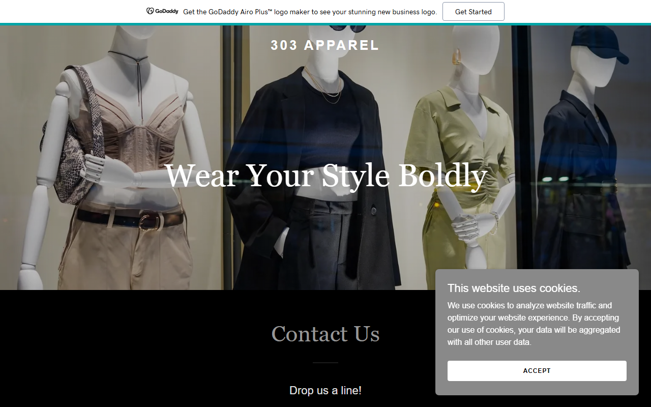 303apparel.com screenshot