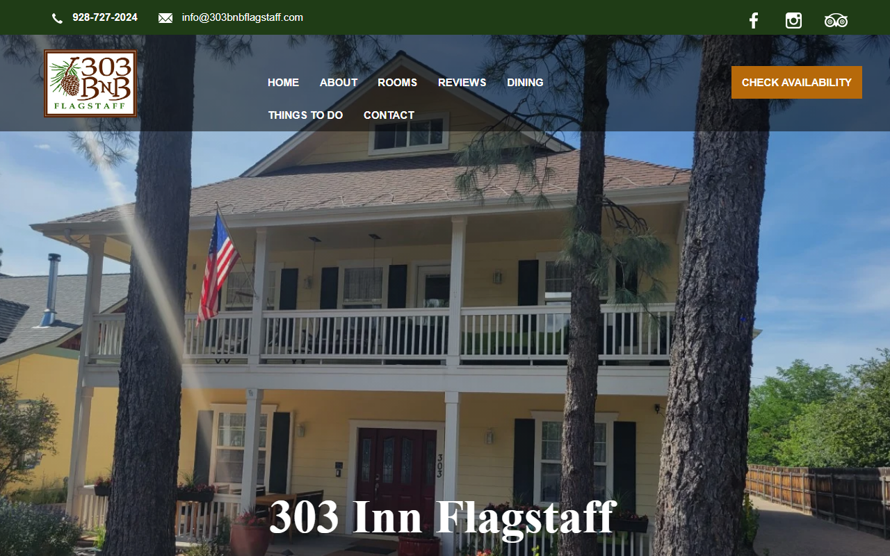 303bnbflagstaff.com screenshot