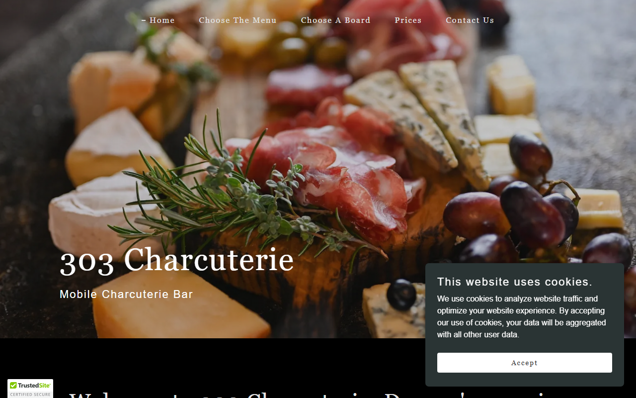 303charcuterie.com screenshot