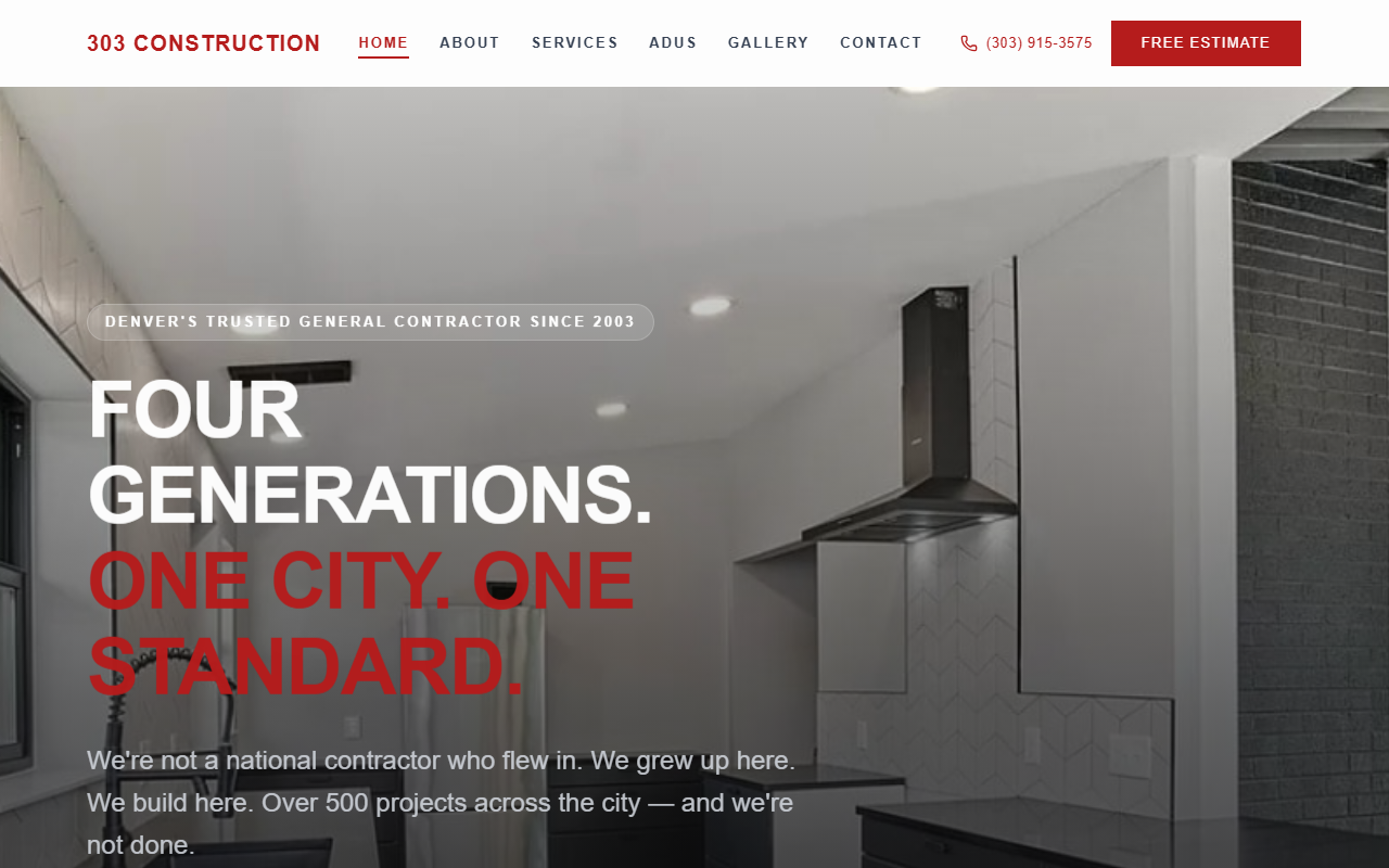 303construction.com screenshot