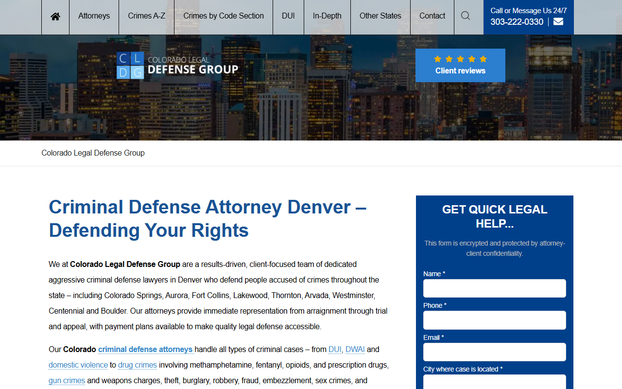 303defense.com screenshot