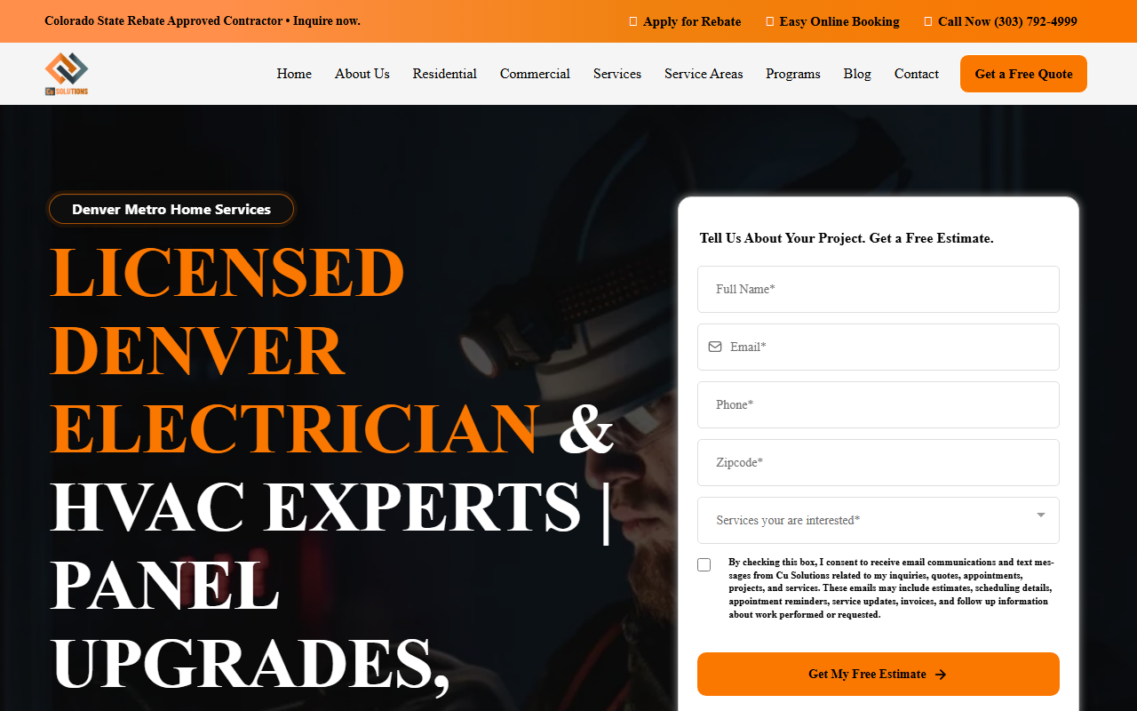 303electricians.com screenshot