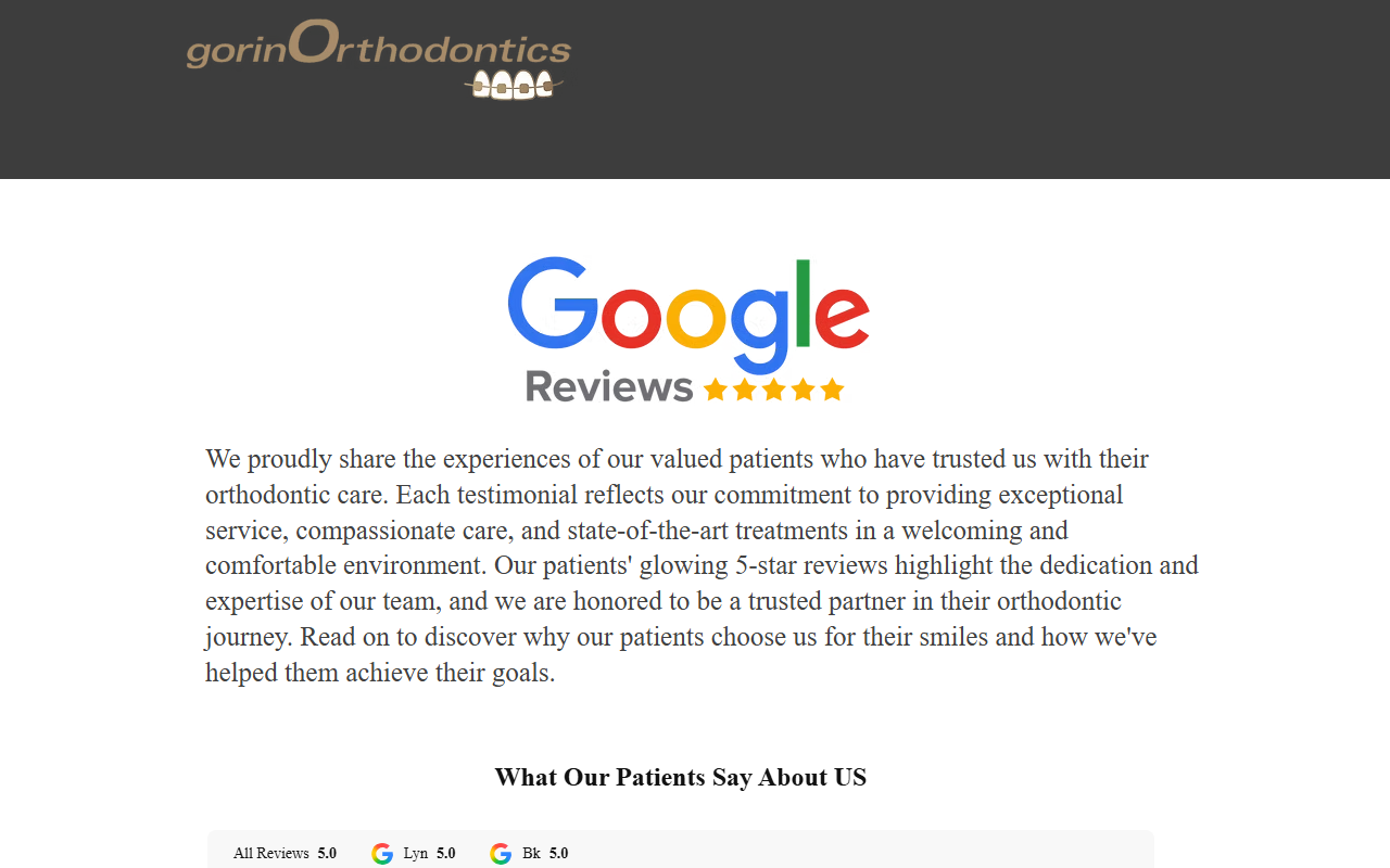303gorinortho.com screenshot