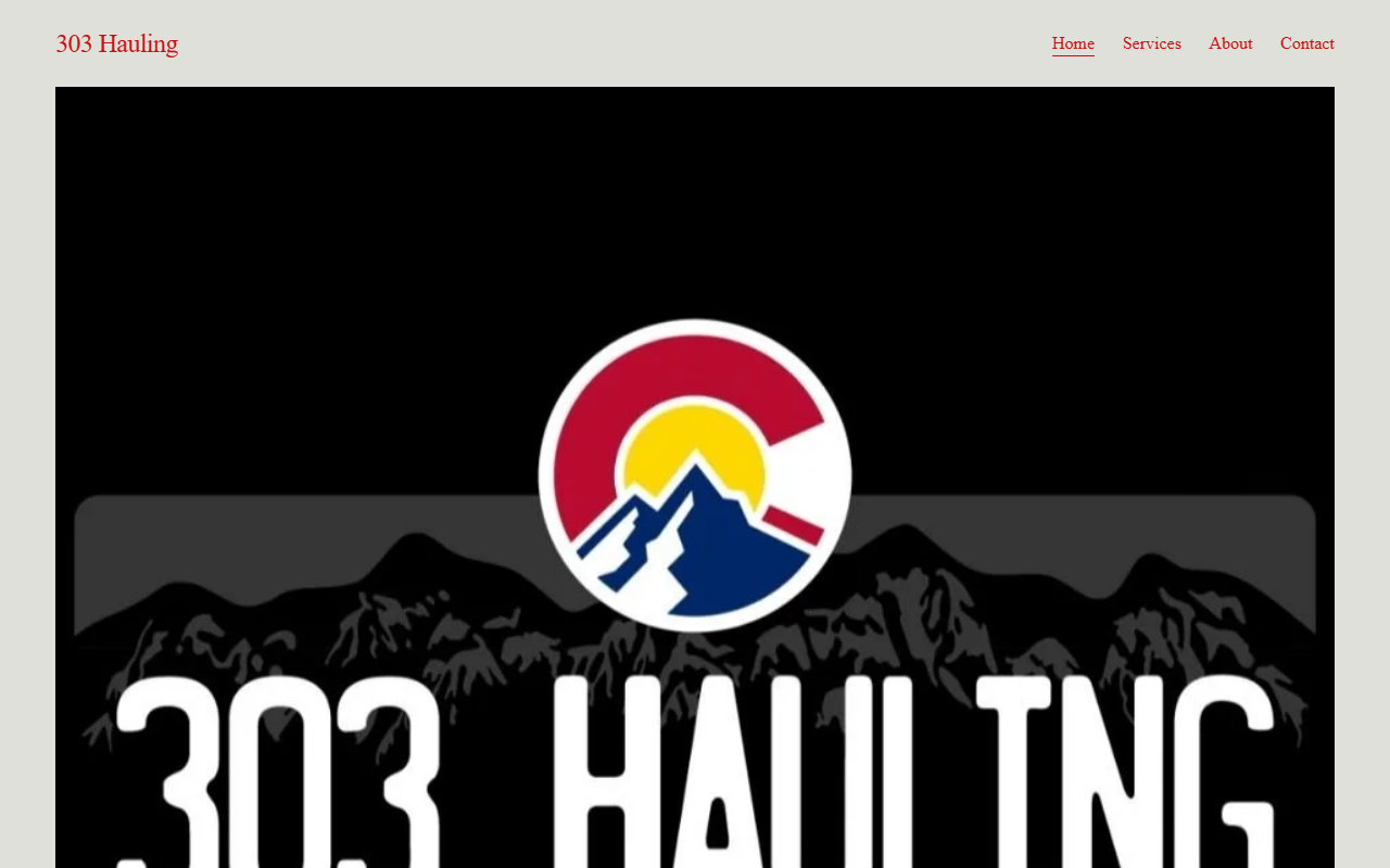 303hauling.com screenshot