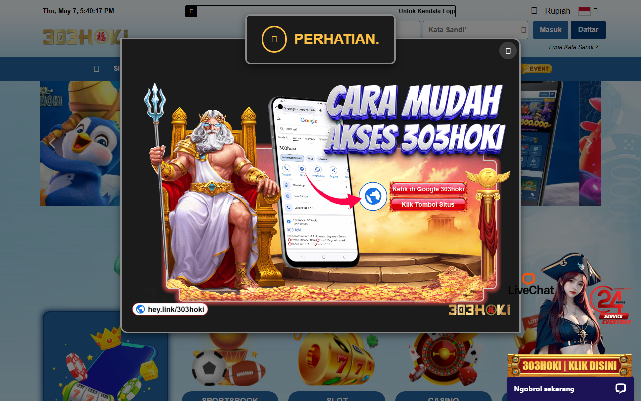 303hokiada.com screenshot