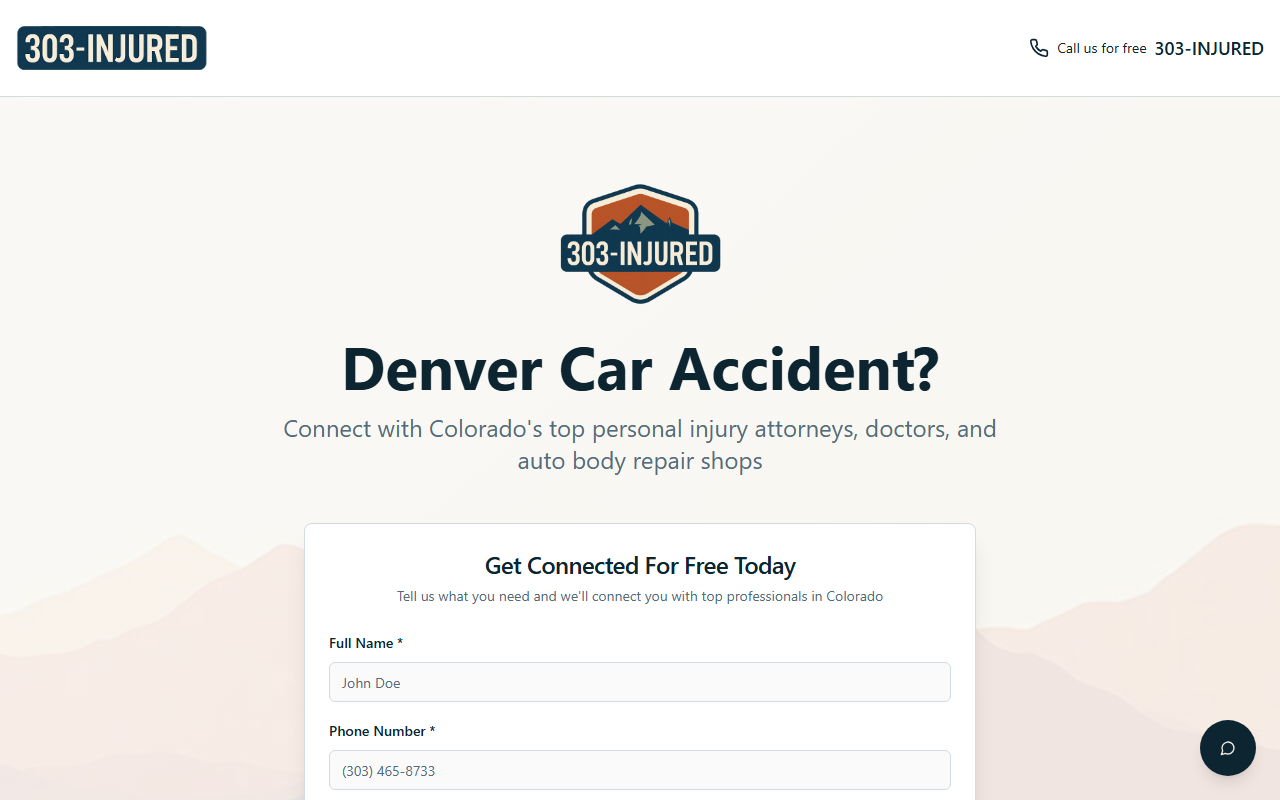 303injured.com screenshot