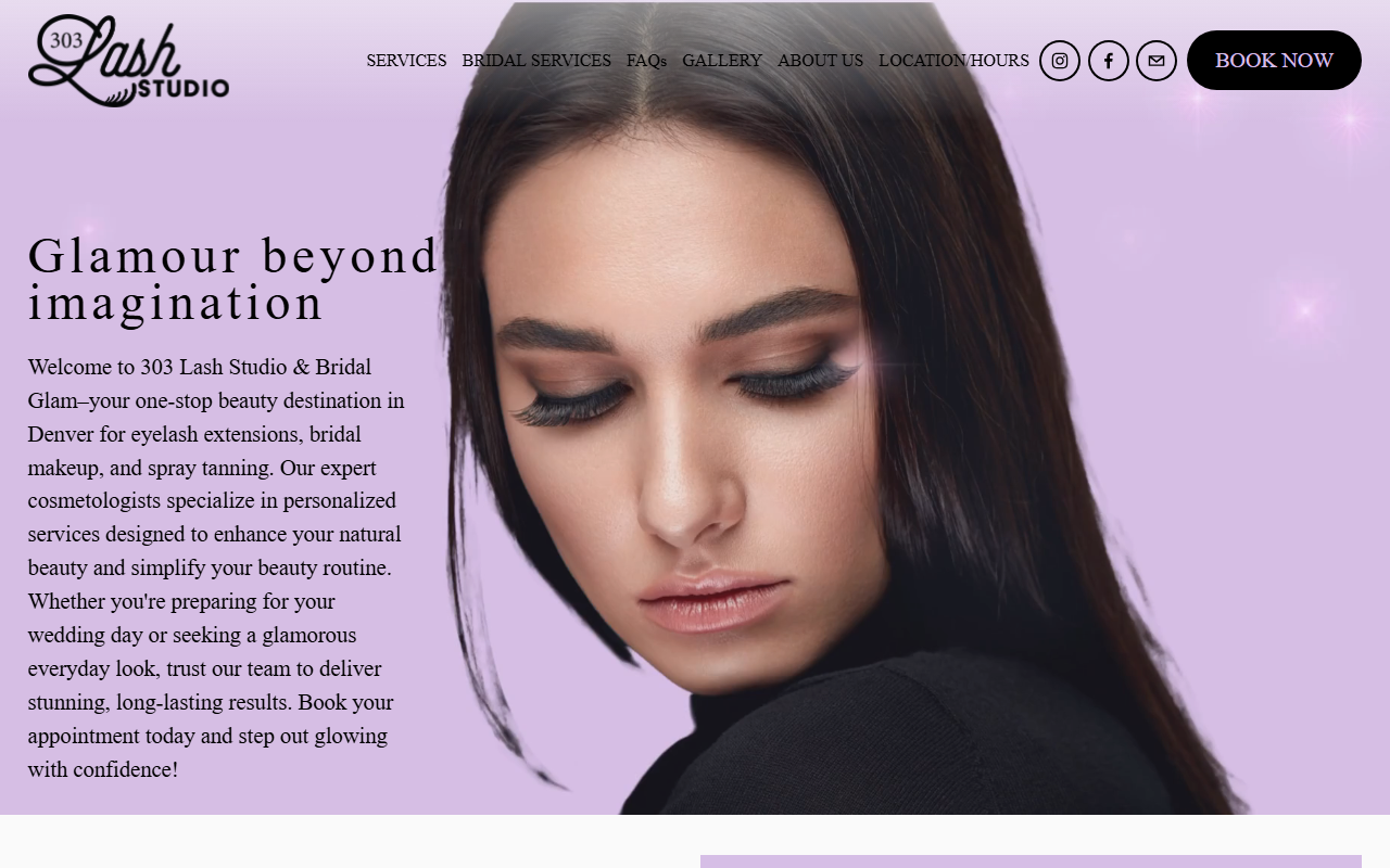 303lashstudio.com screenshot