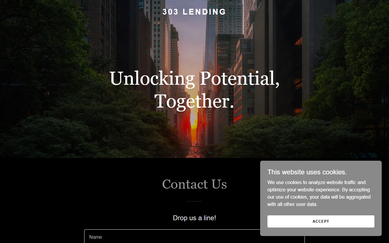 303lending.com screenshot
