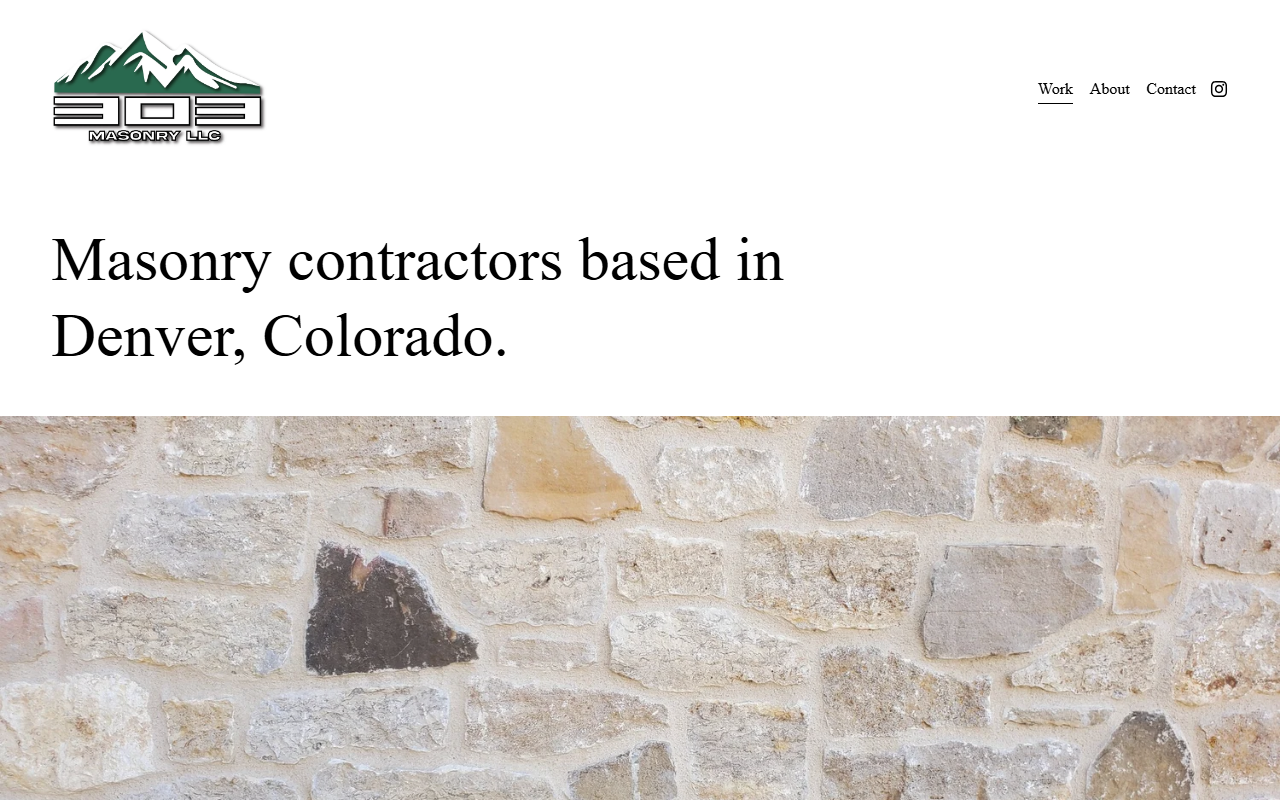 303masonry.com screenshot
