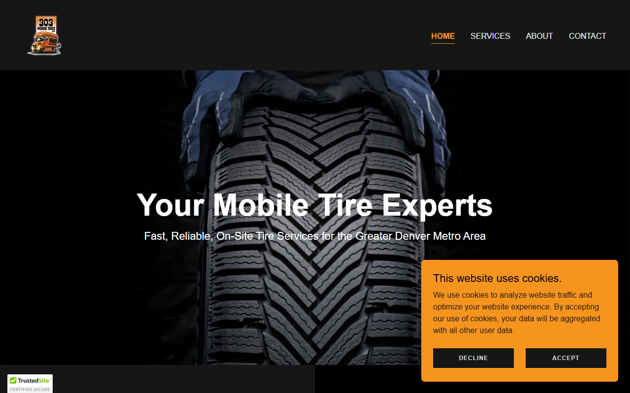 303mobiletires.com screenshot