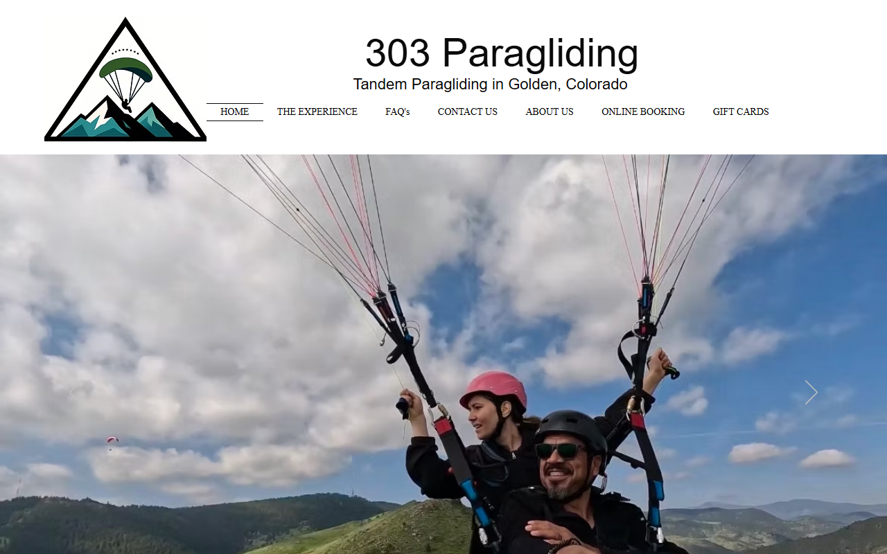 303paragliding.com screenshot